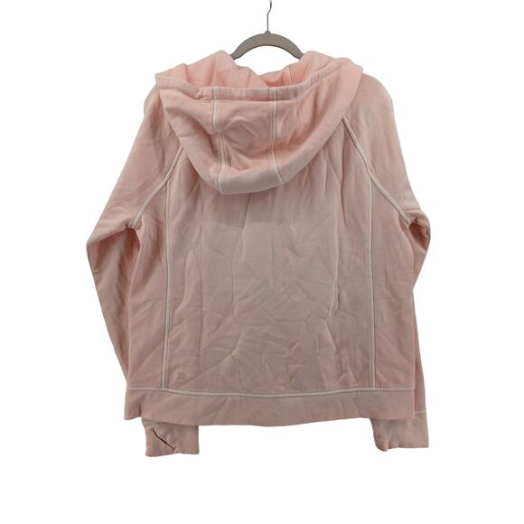 All in Motion Full Zip Hooded Sweatshirt Fleece Large Blush Pink Hoodie Jacket - Picture 2 of 8